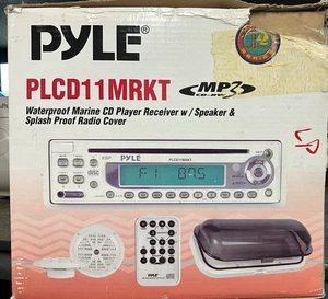 Pyle Waterproof Marine CD Player w/Speaker, Splash-proof Radio Cover  PLCD11MRKT - Picture 1 of 3