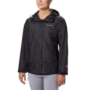 Neu mit Etikett Columbia Arcadia II Damenjacke, schwarz Größe 1XL Übergröße Regenjacke - Bild 1 von 4
