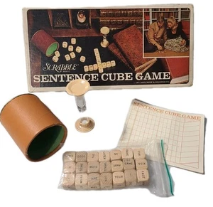 Scrabble Sentence Cube Game S&R Games 1971 Vintage Word Family Game - Picture 1 of 5