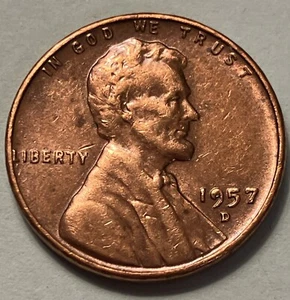 Centavo de trigo 1957-D/au/variedad-V#DDO-013/ #WB-006 - Imagen 1 de 11