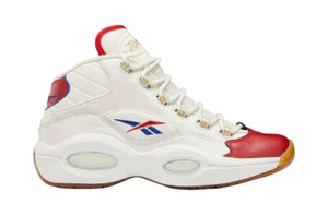 Premium Casual Mens Shoes REEBOK QUESTION MID Trainers Leather GZ7099 EU 39 UK 6 - Picture 1 of 13