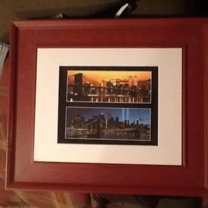 HISTORIC NEW YORK CITY SKYLINE BEFORE AND AFTER 9-11 - Picture 1 of 3