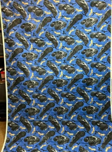 Batman Superhero batmobile Marvel Fabric 2yds Remnant/ Misprint - Picture 1 of 8