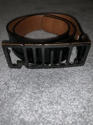 Puma golf black leather belt, medium 85cm - Image 1 of 4