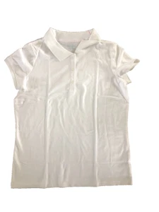Cat & Jack Girls Collared Uniform Jersey Polo Size XXLarge 14 White (A2) - Picture 1 of 2