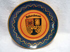 Plaque de chargement de poterie RedWare Weibersbrunn Allemagne armoiries slip décoré