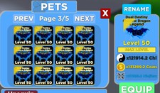  Level 50 (MAX LVL) Legend Dual Destiny Shadow Dragon Pet - ROBLOX Ninja Legends