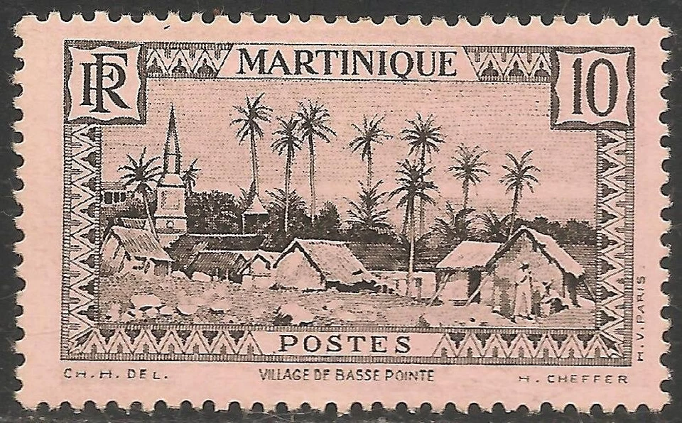 Martinique #138 ( A19) VF MINT - 1933 10c Village of Basse-Pointe - Image 1 of 1