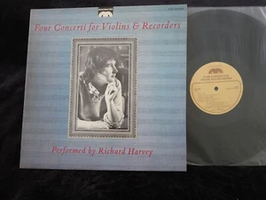 RICHARD HARVEY Four Concerti For Violins & Recorders Vivaldi/Naudot LP FREE SHIP - Imagen 1 de 2