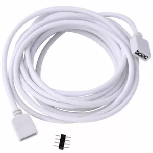 4 Pins Extension Cable Connector for RGB 5050/3528/2835 LED Strip Light 2.5M 8ft - Picture 1 of 11