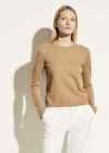 NWT NIP VINCE Boiled Cashmere Sweater in Light Bronz XL $325