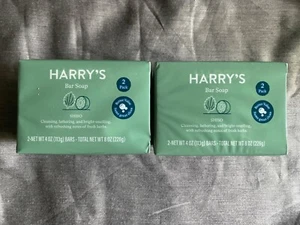 HARRY'S SHISO 4 Pack x 4 oz. Men's Cleansing Bar Soap Sulfates & Dyes Free USA - Bild 1 von 1