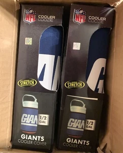 2 x NUEVO enfriador aislado Coozie 1/2 galón de los New York Giants de la NFL - Imagen 1 de 1