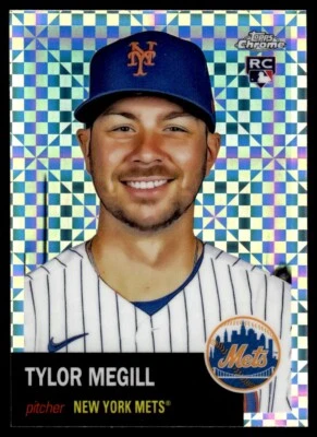 2022 TOPPS CHROME PLATINUM XFRACTOR Tylor Megill New York Mets #496 - Image 1 of 2