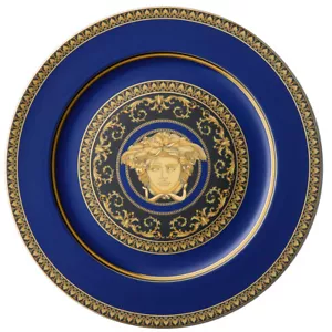 NEW Versace Medusa Blue Service Plate - Picture 1 of 1