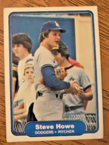 Steve Howe Los Angeles Dodgers 1982 Topps Baseball Card #9 come nuova - Foto 1 di 2
