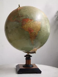 Rarität ++ antiker Erdglobus Dietrich Reimers, Weimarer Republik 1927 mit Sockel - Bild 1 von 12