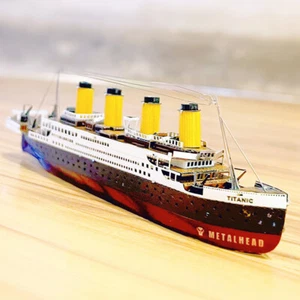 Color Titanic Puzzle Cruise Ship Assembled Model Kits Children Educational T _cn - Bild 1 von 11