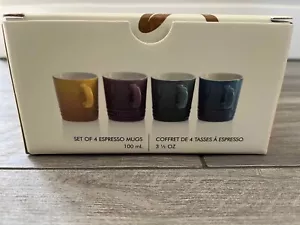 LE CREUSET THE BOTANIQUE COLLECTION SET OF 4 ESPRESSO MUGS, NIB, 100 ML - Picture 1 of 4