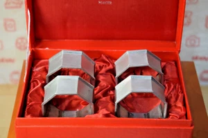 Vintage Oxford Hall Pewter Napkin Holders Japan - Picture 1 of 4
