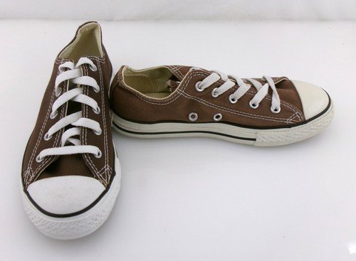 Scarpe Converse Chuck Taylor All Star Ox Marrone Bianco Sneakers Mismatch Donna 5 4