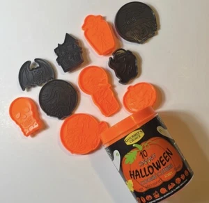 Contenedor cortadores de galletas vintage de Halloween plástico naranja negro (10) - Imagen 1 de 8