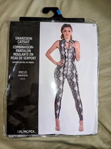 Schlangenleder Catsuit Zuhälter Ho Anzug selbst Verkleidung Halloween Erwachsenenkostüm - Bild 1 von 2