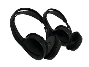 ๐ LOT OF 2 CAR Audiovox R2H-22659 Wireless Dual-Channel Headphones - C5B - Picture 1 of 9