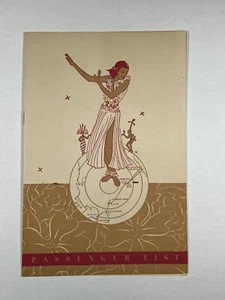 1937 SS Mariposa First Class Passenger List - Oceanic Steamship Company / Matson - Picture 1 of 3