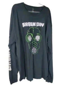 Green Day Gas Mask 2015 Long Sleeve T-Shirt Men X-Large XL - Picture 1 of 9