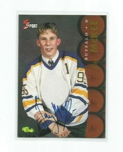 JAY McKEE (Buffalo) 1995 CLASSIC 5-SPORT CERTIFIED ON-CARD AUTOGRAPHED CARD - Picture 1 of 2