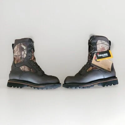 Red Wing Irish Setter Gunflint 10" Mossy Oak Camo Waterproof Mens Sz 10 - Image 1 of 4