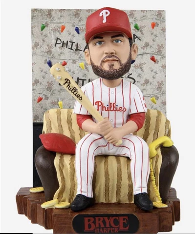 Bryce Harper Philadelphia Phillies Stranger Things Alphabet Wall Bobblehead MLB Cover
