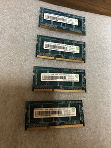 Lot Of 4 Ramaxel 2GB 1Rx8 PC3-10600S-999 Laptop Notebook RAM - Picture 1 of 3