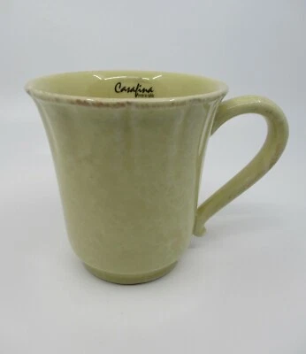 CASAFINA IMPRESSIONS BUTTERCREAM YELLOW MUG - 4" x 3 7/8" 0910B