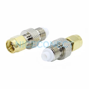 10x SMA Male Plug to FME Female Jack Straight Adapter RF Connector Wifi Brass - Picture 1 of 5