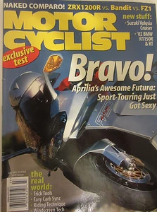 Motorcyclist Magazine July 2001 Suzuki Volusia Cruiser BMW R1150R RT Aprilia - Imagen 1 de 2