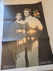 BOOKENDS SIMON GARFUNKEL POSTER ONLY 33" x 22" BOB CATO MINT VINYL ALBUM INSERT - Picture 1 of 3