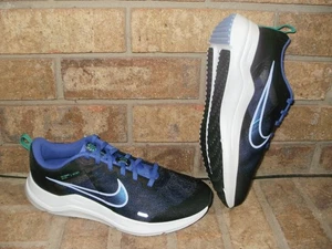 New Nike Downshifter 12 Running Shoe Lady's 10.5 B/DD9294 003 Black-Blue SRP $65 - Picture 1 of 5