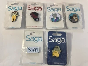 Skybound Yesterdays Saga Enamel Lapel Pin Lot x 6 New Image Comics Fiona Staples - Picture 1 of 5