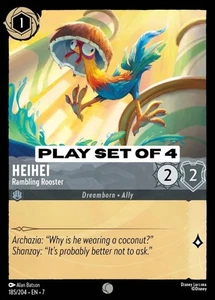 Heihei - Rambling Rooster (185/204)⚙️Play set of 4⚙️Lorcana Archazia's Island - Bild 1 von 1