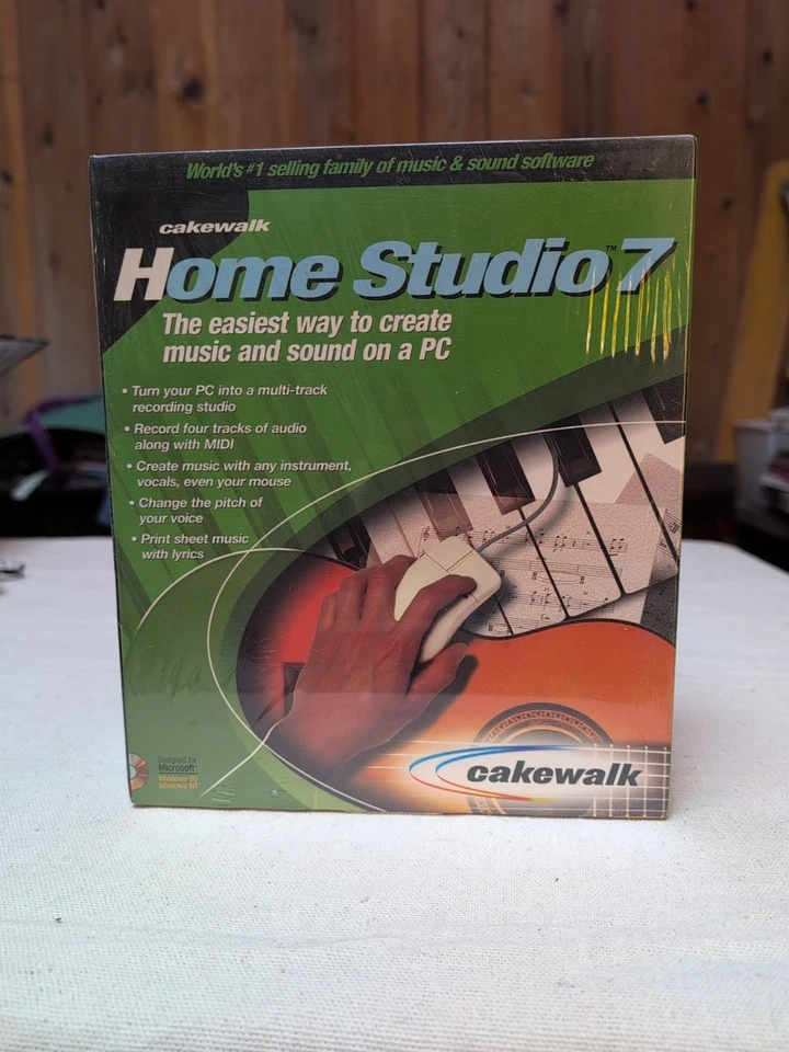 Cakewalk Home Studio 7 NEW in BIG  SEALED Windows 95 Windows NT Cd Rom - Image 1 of 4