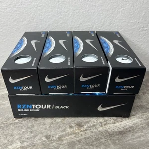 Nike Golf RZN Tour Schwarz 2 Dutzend Acht Ärmel 24 Golfbälle Neu RAR - Bild 1 von 4