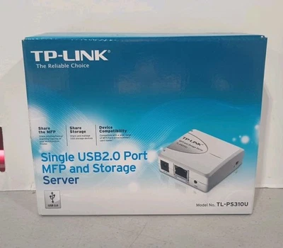TP-LINK TL-PS310U Single USB2.0 port MFP Print and Storage server, supports 4-po - Image 1 of 4