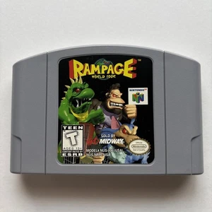 Rampage World Tour N64 (Nintendo 64, 1997) Auténtico Limpio Probado - Imagen 1 de 12