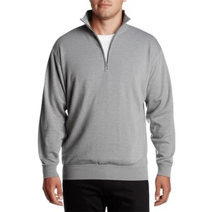 Men's XL Club Room Zip Collared Pullover Sweater - Picture 1 of 14