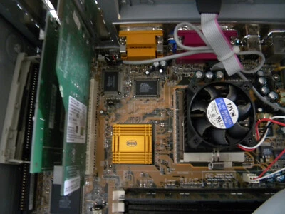 Comp USA PC parts- socket 370 motherboard, 40X CD-Rom, SC100 145W PS, CPU, RAM - Image 1 of 4