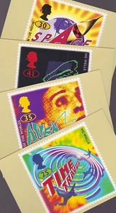 Great Britain GB 1995 Unused Full Set PHQ Stamp Cards No 171 Science Fiction SF - Picture 1 of 5