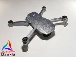 DJI MINI 4K - SKIN - HONEYCOMB SILBERGRAU /  SILVERGREY - Decal - Wrap -  Folie - Bild 1 von 10