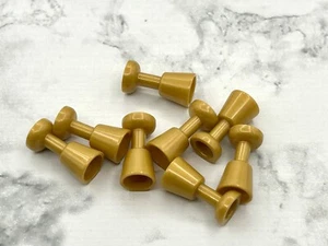 Lego Parts Lot (8) ~ Pearl Gold Minifigure, Utensil Goblet Cup ~ No 2343 - Picture 1 of 1